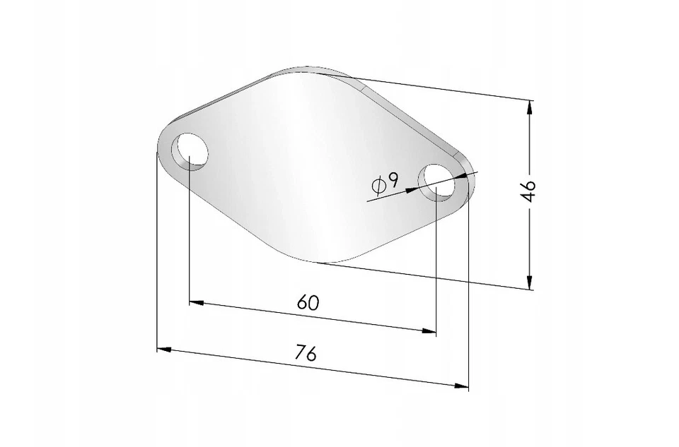 2x AGR Verschlussplatte mit 2x Dichtung für 1.9 2.0 TDi VW BORA GOLF PASSAT POLO - Bild 2 von 4