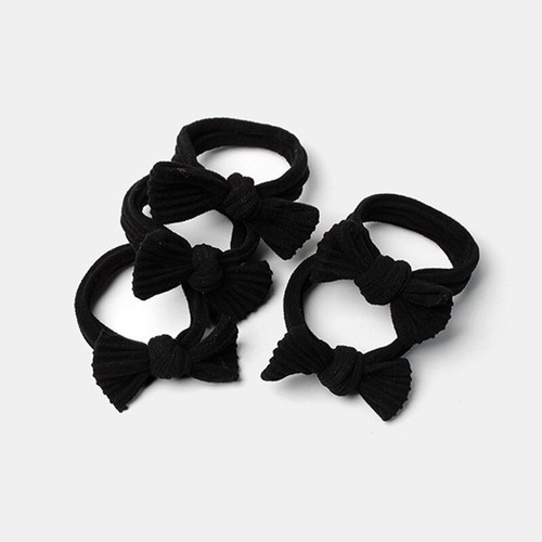 Confezione da 5 cravatte elastiche per capelli in jersey con sfere spesse forti UK - Foto 9 di 11