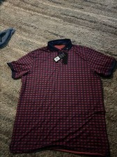 Greyson Golf Shirt Polo The Journey Print Large Flacon Multicolor NWT  118