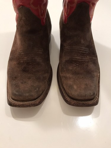 HONCHO BOOTS EL PASO TEXAS RED/BROWN LEATHER MENS SIZE 9 D - Picture 4 of 24