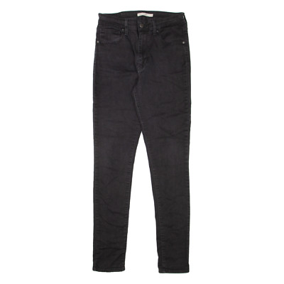 Levi's 721 High Rise Damen Jeans Schwarz Slim Skinny W27 L32
