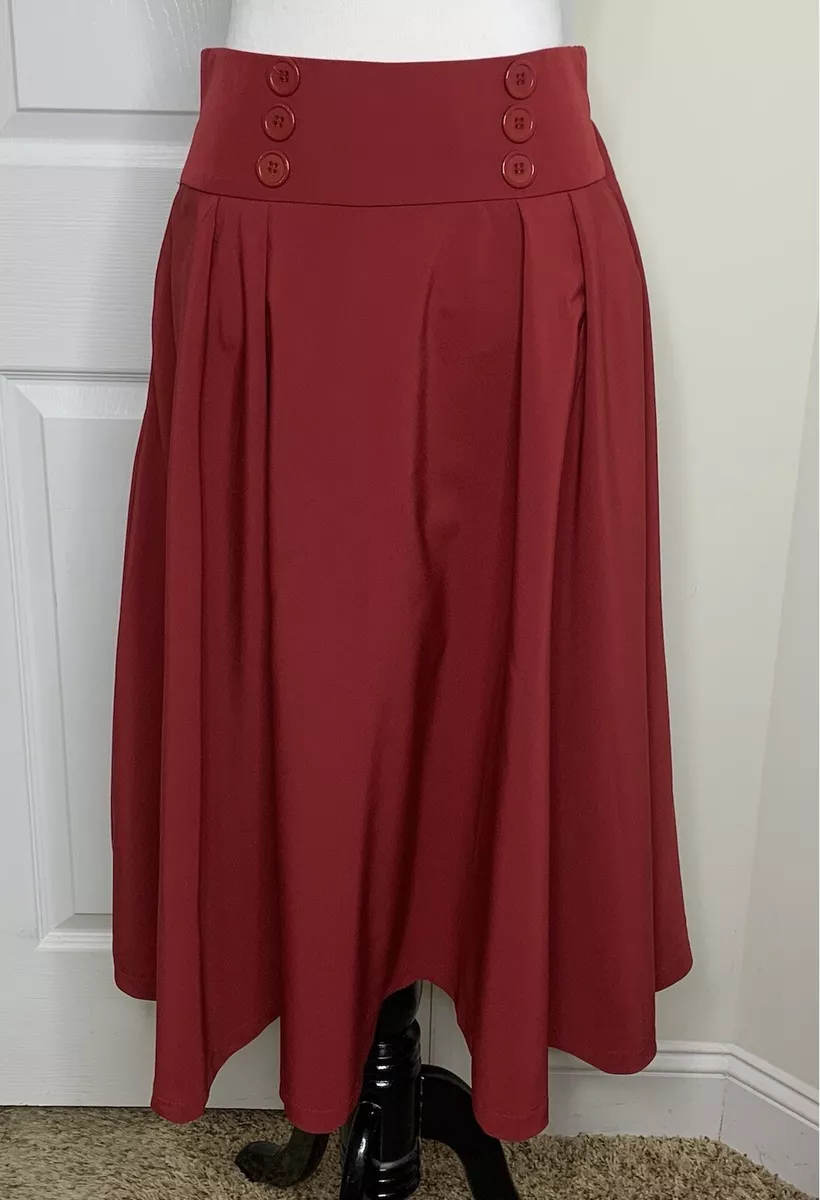 Women s Belle Poque Elegant Retro A Line Skirt Size M NWT