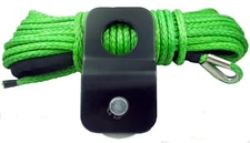1/4" x 50' Synthetic Winch Rope With 4 Ton Snatch Block ATV/UTV Recovery Cable