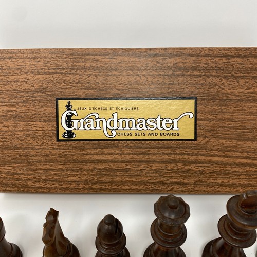 The Grandmaster Chess Set - Wood Pieces Only Complete The Elements of Chess - Picture 2 of 11