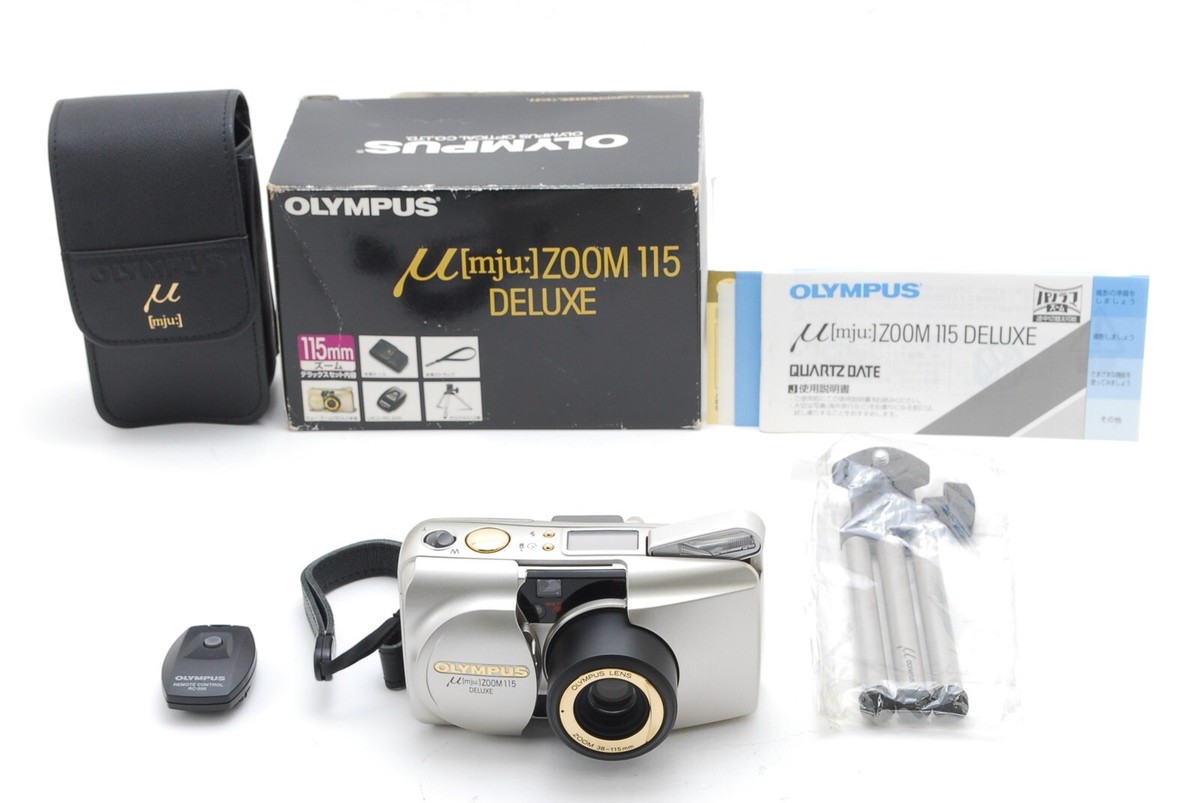ALMOST UNUSED ] Olympus mju Zoom 115 Deluxe Point & Shoot