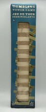 Tumbling Tower Stacking 2" Wooden Block Strategy Game 72 Pc 8.5 In Tall