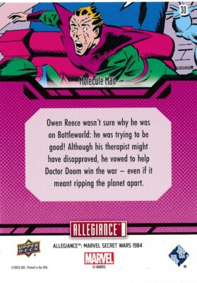 30 MOLECULE MAN Upper Deck Marvel Allegiance Secret Wars | eBay
