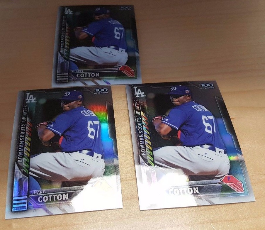 много карт 2016 Bowman Chrome Jharel