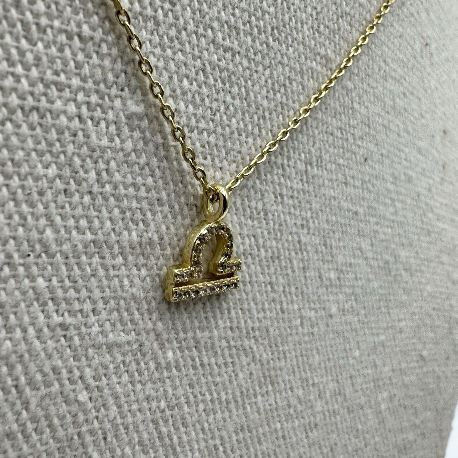 PAVOI Libra Pendant Necklace Slide Slider Adjustable Separate Closure Charm 18"