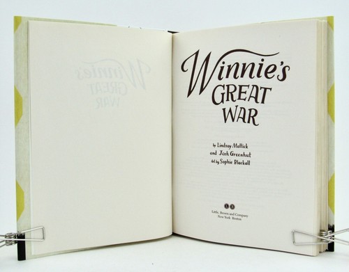 WINNIE'S GREAT WAR Lindsay Mattick & Sophie Blackall 2018 1st/1st HBDJ FIne - Picture 5 of 6