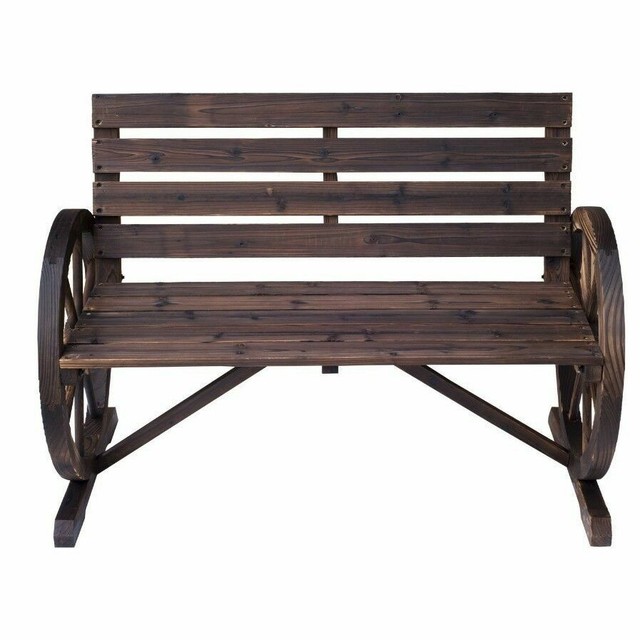 Park Bench 2 Person Loveseat Porch Patio Outdoor Garden Seat