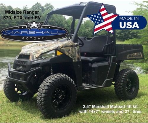 Polaris Ranger Lift Kit For Mid Size 2016 2.5" Lift ETX Front & Rear MMA USA - Picture 6 of 11