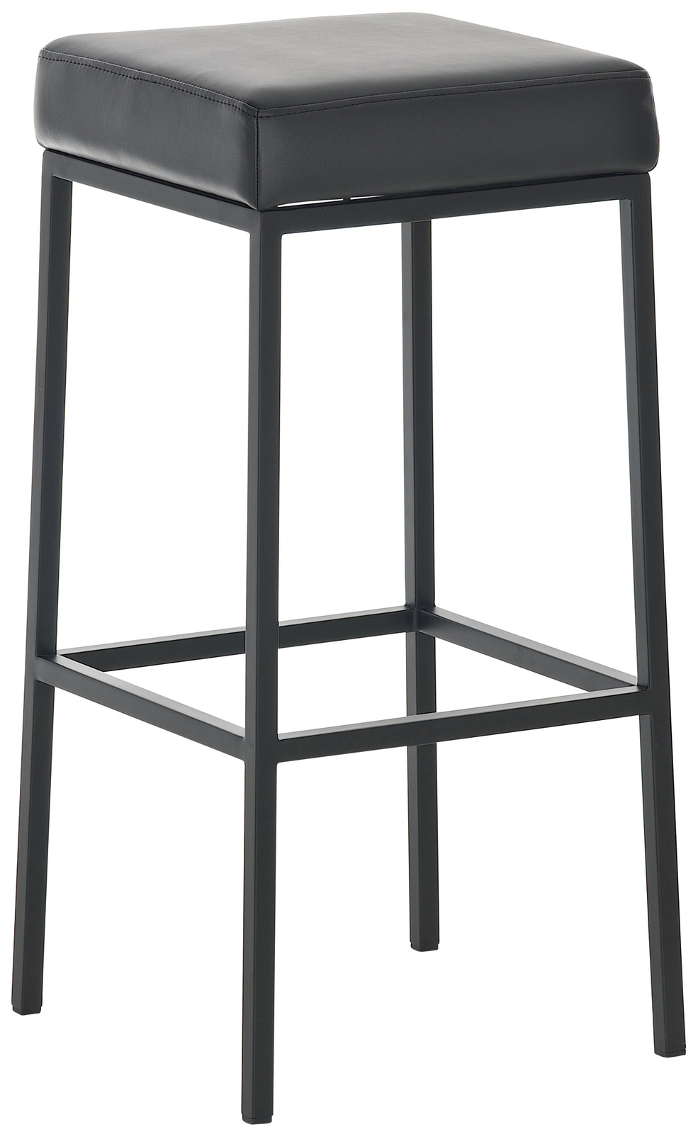 Sgabello Montreal in similpelle schwarz,nero 10330101