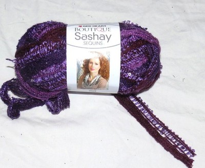 Red Heart Boutique Sashay Sequins Concord 1945 Yarn LW3532 3.5 oz Skein Lot 335