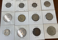 Early Brazil 12 Coins Lot Great Condition High Value