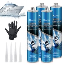5200 Marine Sealant 4 Pack  Waterproof, Fast Cure, UV Resistant Adhesive for...