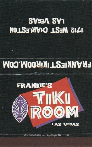 Frankie's Tiki Room Matchbox Cover Las Vegas icmsc5