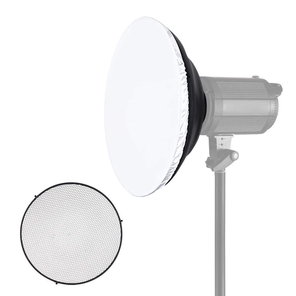 16in Studio Beauty Dish Diffuser With Grid For Bowens Mount 8U6H - image 2 of 4