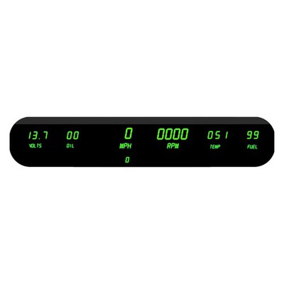 Intellitronix DP10002G LED Digital 6-Gauge Panel Kit, Green