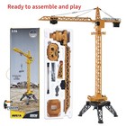 1:14 2.4G Radio 12CH HUINA 585 RC Lifting Tower Crane Model Toys Gifts W/Battery — photo 3