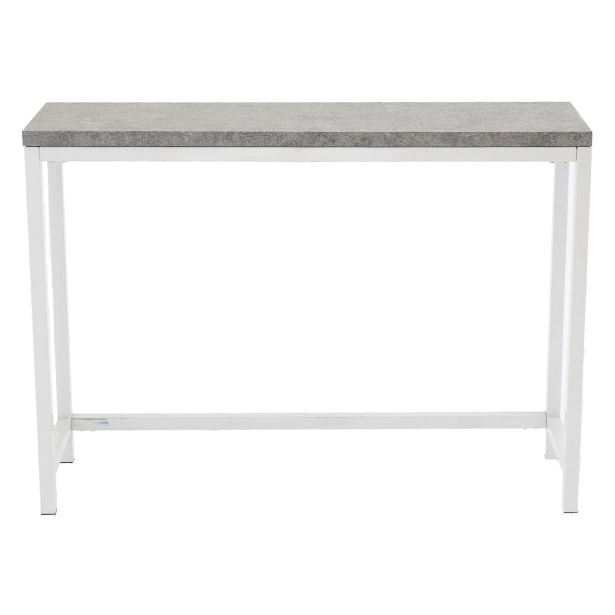 Console design Rise 110cm table console grise et blanche de salon