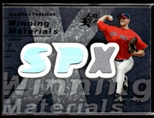 2007 SPx #WM-PA Jonathan Papelbon Winning Materials 199 Silver SN,MEM 1202L