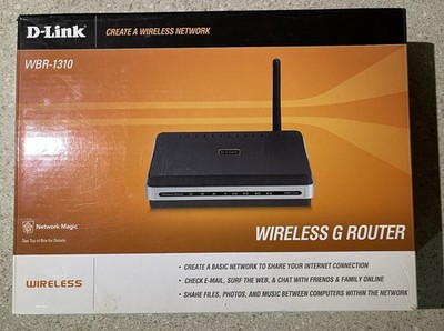 D-Link WBR-1310 Wireless G Wi-Fi 802.11g Router 54 Mbps 4-Port Firewall