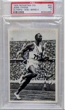 1936 Reemtsma Olympia 1936 - Band II Tobacco #32 Jesse Owens RC PSA 7 NM Low Pop