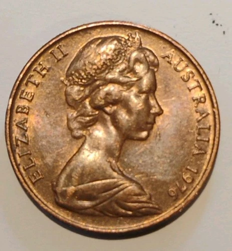 1976 Australia 2 Cents — photo from the most recent tracked eBay sale