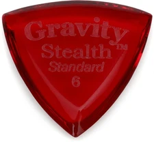 Gravity Picks Stealth Guitar Pick - Standard, 6mm (2-pack) Bundle