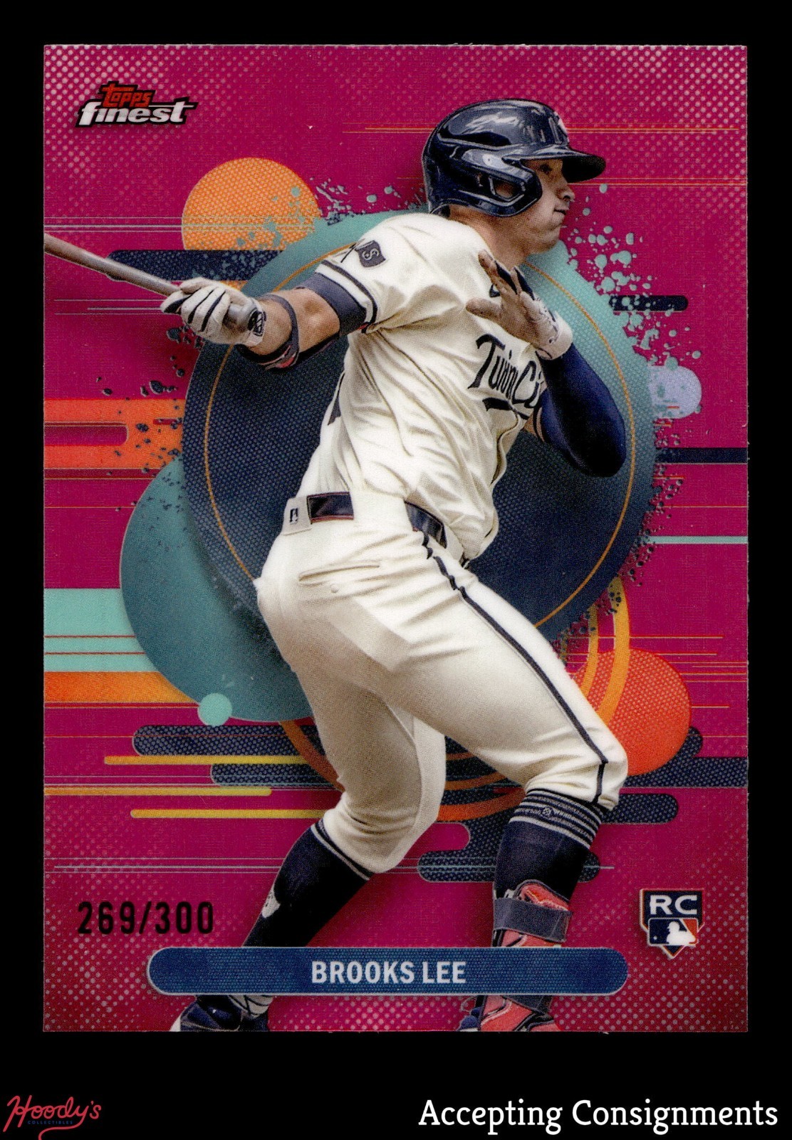 2025 Finest Magenta Refractors #163 Brooks Lee RC ROOKIE TWINS 269/300