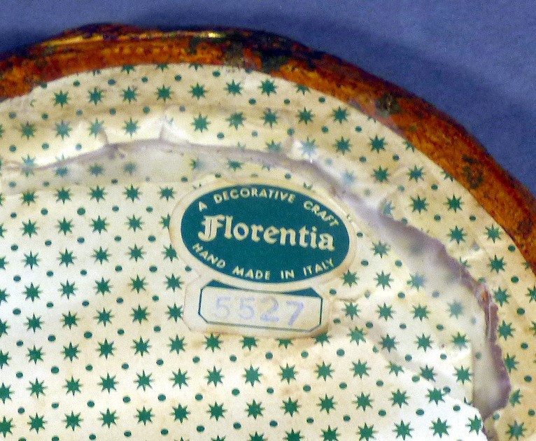 Vintage Florentine  Ornate Gold Round Mirror