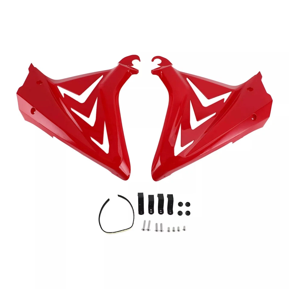 Para HONDA CBR 650R 2019-2021 Rojo Marco Lateral Cubiertas Paneles Tanque Gas Carenado Foto 2 de 4