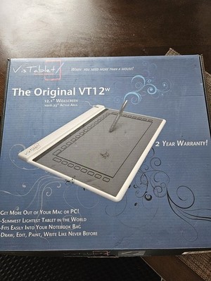 VisTablet VT12w Graphic Art Pen Drawing Writing Computer Tablet 12.1'' Widescreen