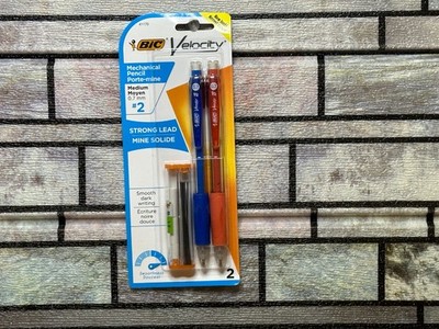 BiC Velocity Strong Lead Mechanical Pencil & Refills, 0.7 mm, #2, 2 Ct, QUIKSHIP