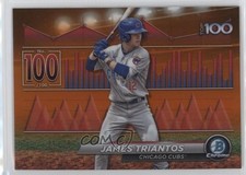 2024 Bowman Scouts Top 100 Orange Refractor /25 James Triantos #BTP-100 pe8