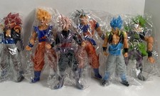 NIOP Lot Of 6 Dragon Ball Z Figures Set: GOKU 7" Inch Rose Blue Gogeta Saiyan