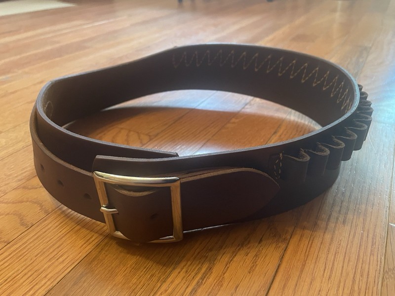Quality Hunter Western Cartridge Belt for .38 .45  size Sm 28”-30” USA made!