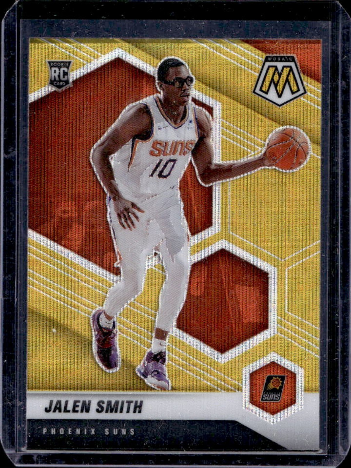 2020-21 Mosaic Jalen Smith RC Gold Wave Rookie #228 Suns