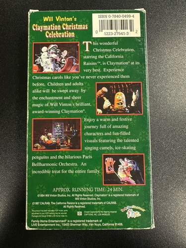 Will Vinton's Claymation Christmas Celebration VHS - Bild 4 von 7