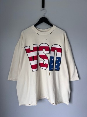 Willy Chavarria Flipped USA Buffalo Tee - Size Medium - Masa - Made in USA