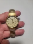 MEN'S WATCH Timex Indiglo gold Tone Stretch Vintage Stainless Steel Quartz (A1)