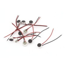 10pcs 6x3.5mm Mini Electret Microphone Condenser Pickup w Lead