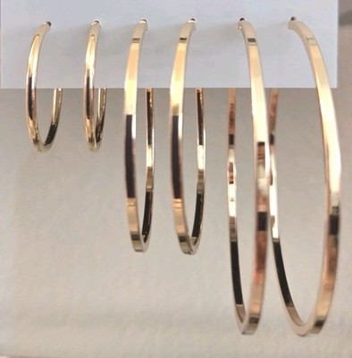 NEW Nine West Gold Tone Hoop Earrings Set Classy and elegant choice!