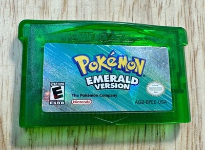 Pokemon Emerald GBA (GameBoy Advance 2005) Cart Only Authentic Works New Battery