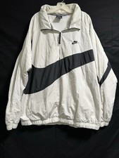 Nike Windbreaker Jacket XXL Tall White Black ...