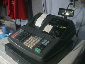 Sharp XE-A22S Electronic Cash Register W/ Key Opening Removable Coin Compartment