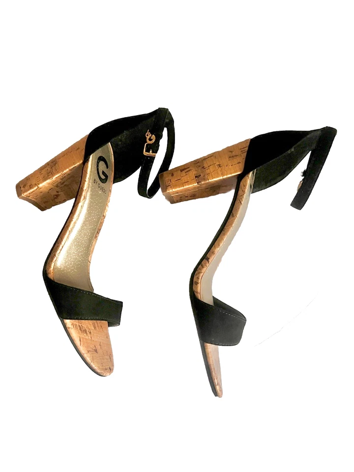 Guess Heels 8M Sandals Black Shoes Dress Cocktail Women Clothing Accessories - Image 3 of 4