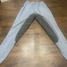 Tropical Rider Riding Breeches Equestrian Full Seat USA Gray Ladies Med.