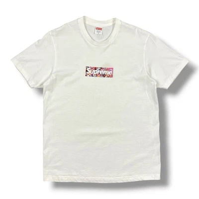 Tee-shirt blanc Supreme Takashi Murakami COVID-19 Relief Fund Box Logo taille M - Photo 1/4